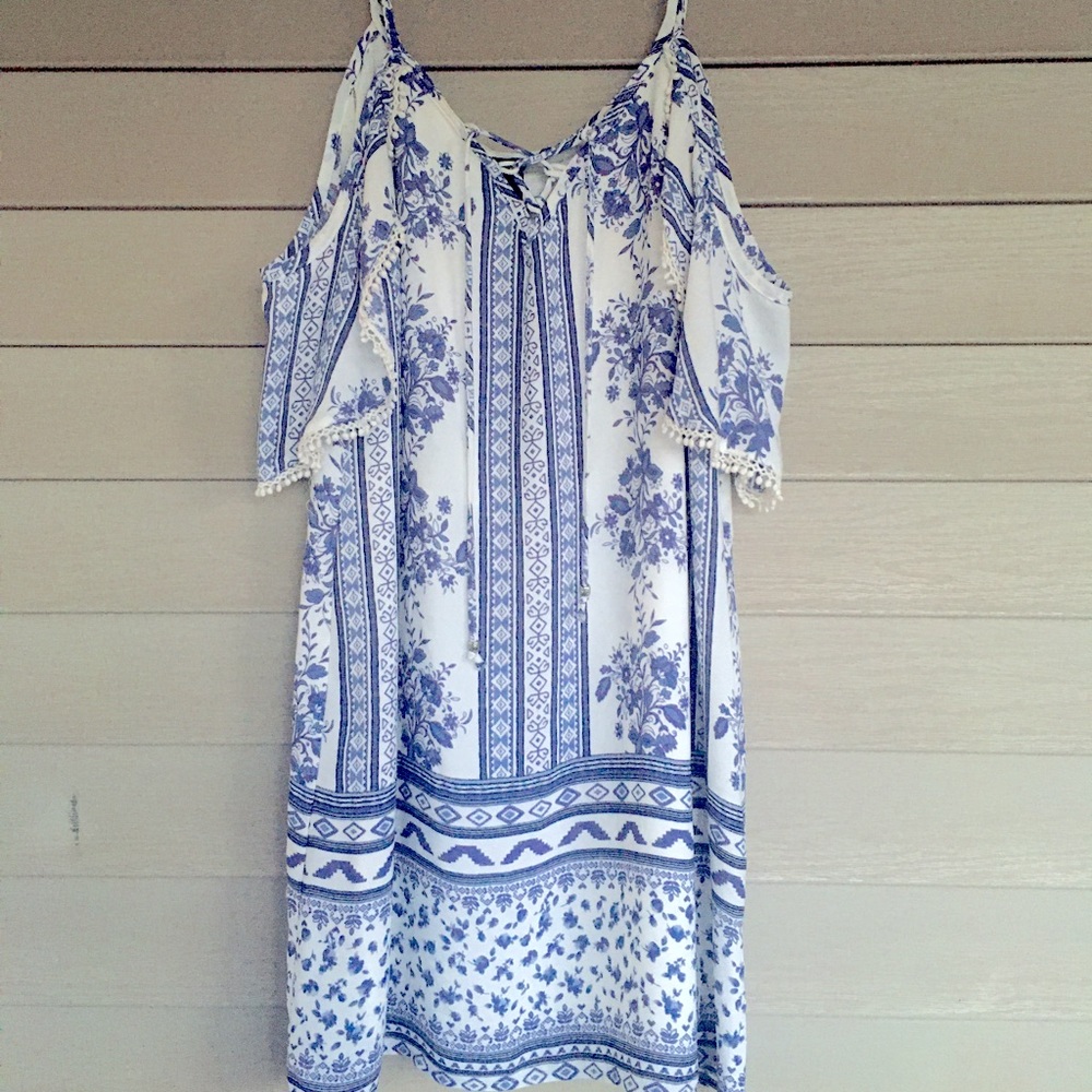 Trixxi White Floral Sundress Junior M